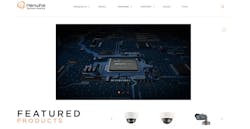 A screenshot of Hanwha Techwin's new website. A screenshot of Hanwha Techwin's new website.