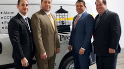 The founders of Beacon Protection, from left: Adam Wilder (Chief Operations Officer), Robert DeGennaro (CFO), Matthew Zucker (Chief Sales Officer), and Larry Shiner (CEO).