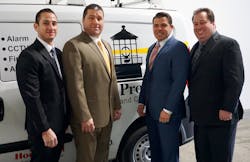 The founders of Beacon Protection, from left: Adam Wilder (Chief Operations Officer), Robert DeGennaro (CFO), Matthew Zucker (Chief Sales Officer), and Larry Shiner (CEO). The founders of Beacon Protection, from left: Adam Wilder (Chief Operations Officer), Robert DeGennaro (CFO), Matthew Zucker (Chief Sales Officer), and Larry Shiner (CEO).