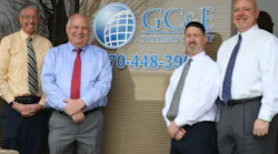 The management team at GC&E Systems Group includes, from left: Ed Ferrell, senior vice president; Jim Mann, vice president of security; Larry Williams, director of operations, and Dan O’Sullivan, CEO.