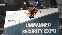 Drones patrolled the skies above the first ever Unmanned Security Expo at ISC West.