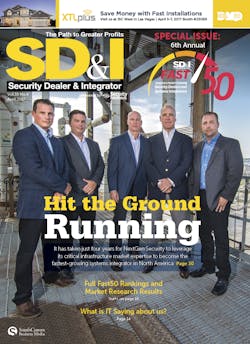 SD&amp;I April 2017 Cover Story: It has taken just four years for NextGen Security to leverage its critical infrastructure market expertise to become the fastest-growing systems integrator in North America.