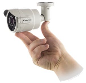 Available in 1080p or 3MP resolution, MicroBullet is ideal for low-profile indoor and outdoor surveillance use, featuring a die-cast aluminum, IK-10 impact resistant, and IP66 weather rated housing. All models offer rapid setup with a remote focus/zoom 2.8 &ndash; 8mm motorized lens.