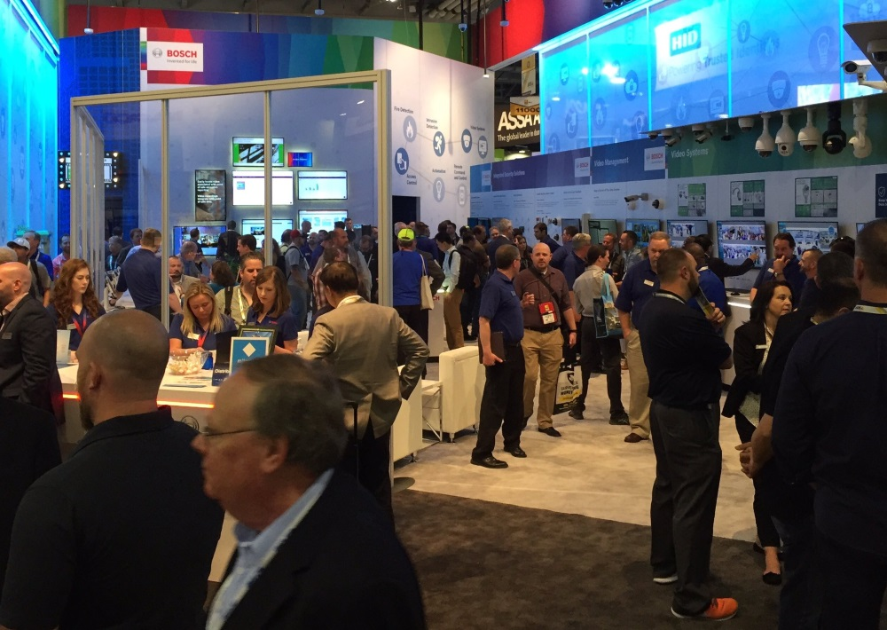 A look inside the Bosch Security Systems' booth at ISC West 2017.