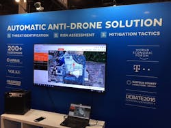 A look inside the Dedrone booth at ISC West 2017.