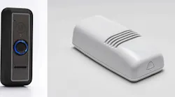 DMP announced at its Owners Forum that its dealers can expect availability of doorbell cameras (left) and gunshot detectors (right) later this year.