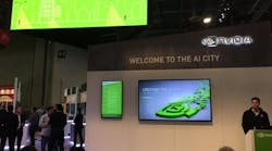 A view inside the NVIDIA booth at ISC West 2017.