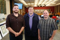 From l-r: Josh Cunningham, Red Hawk technician, Dave Hovater, Red Hawk service operations manager and Rick Feese, Red Hawk technician. From l-r: Josh Cunningham, Red Hawk technician, Dave Hovater, Red Hawk service operations manager and Rick Feese, Red Hawk technician.