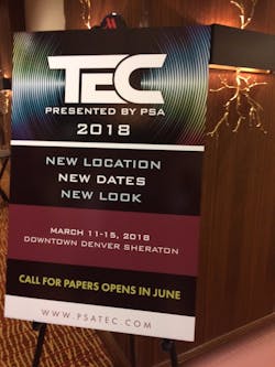 PSA has announced that TEC will be changing its long-used venue in Westminster, Col., to downtown Denver in 2018. PSA has announced that TEC will be changing its long-used venue in Westminster, Col., to downtown Denver in 2018.
