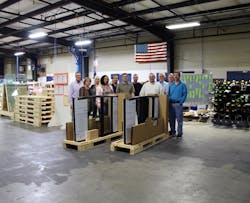 Boon Edam today announced that a completely new production line for its Lifeline Optical Turnstiles is now operational at the company’s Lillington, NC factory. These are the first turnstiles of the Lifeline Series now officially “Made in the USA.” Boon Edam today announced that a completely new production line for its Lifeline Optical Turnstiles is now operational at the company’s Lillington, NC factory. These are the first turnstiles of the Lifeline Series now officially “Made in the USA.”