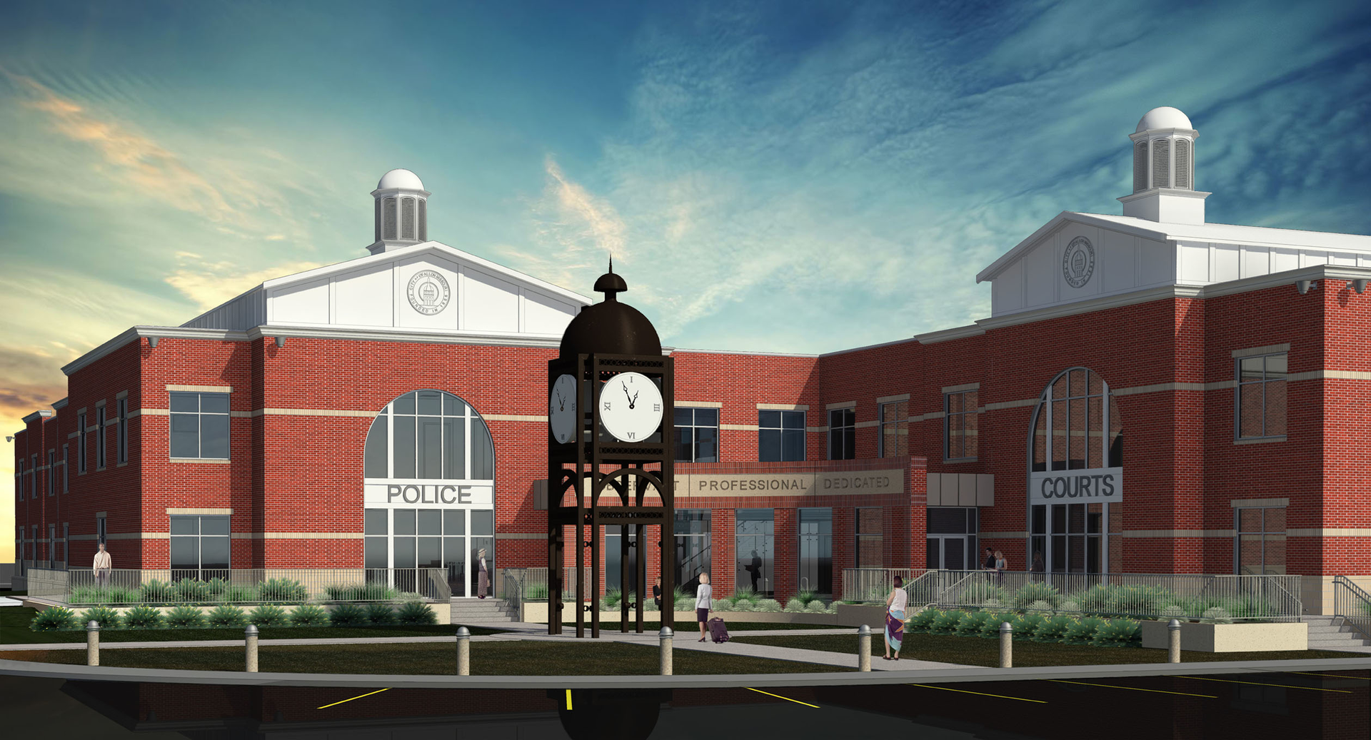 The 80,000+ square foot O'Fallon Justice Center will include a new police station and municipal court.