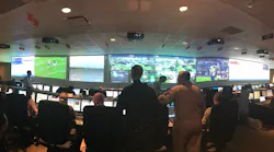 A busy Security Operations Center in Houston earlier this year as the NFL's Super Bowl came to town with security being handled by the City's operations center.