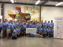 Forty-five local Convergint team members completed an estimated 400 volunteer hours inspecting, cleaning, sorting, boxing, and preparing food donations for the Central Texas Food Bank. Forty-five local Convergint team members completed an estimated 400 volunteer hours inspecting, cleaning, sorting, boxing, and preparing food donations for the Central Texas Food Bank.