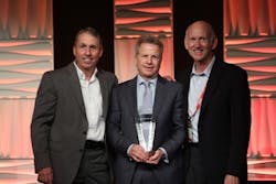 From left to right: Craig Patterson, Director of Vendor Management, PSA Security Network Presents Altronix’s Alan Forman with the Superstar Award with Bill Bozeman, President and CEO of PSA Security Network. From left to right: Craig Patterson, Director of Vendor Management, PSA Security Network Presents Altronix’s Alan Forman with the Superstar Award with Bill Bozeman, President and CEO of PSA Security Network.
