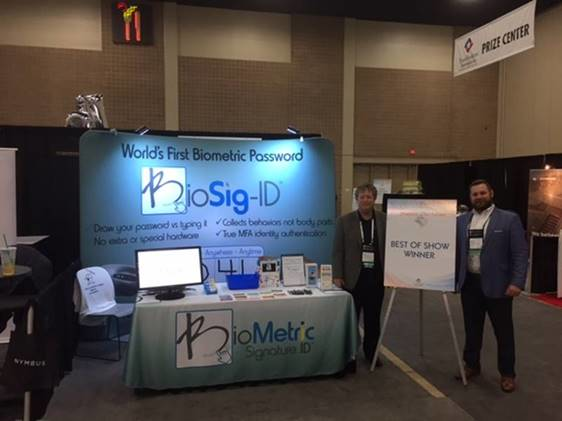 Biometric Signature ID was one of more than 90 vendors considered for TBA&rsquo;s &ldquo;Best of Show&rdquo; award. Judges met with vendors throughout the convention and presented the award to the vendor/booth that showed exemplary marketing, presentation, and activity during the convention.