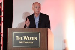 Bill Bozeman, CEO of PSA Security Network, addresses attendees at the recent TEC conference in Westminster, Colo. Bill Bozeman, CEO of PSA Security Network, addresses attendees at the recent TEC conference in Westminster, Colo.