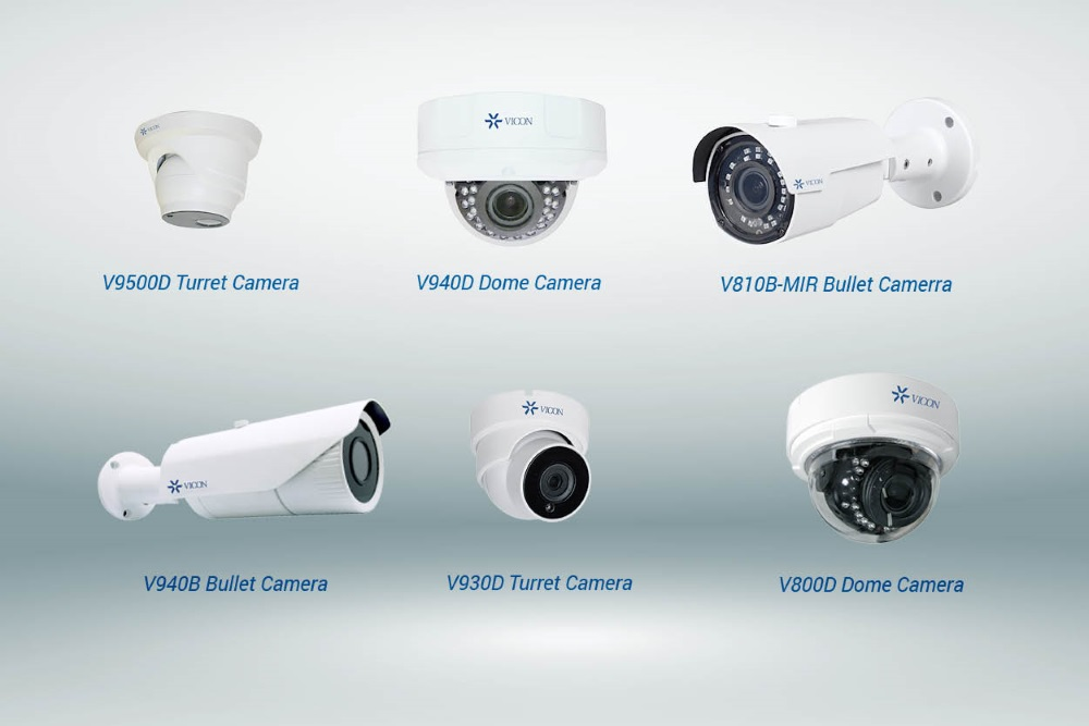 Vicon recently announced several new models of H.265 megapixel IP cameras.