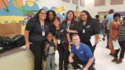 Building on the success of previous projects to provide school supplies to children in need, Mission 500 is holding a “Back to School Backpack Blast ” event at Crosspointe Elementary School in Boynton Beach, Florida. Various security industry companies will be working in unity to assemble backpacks and supplies. With the support of COPS Monitoring and ALAS (Latin American Security Association), Mission 500 will be donating 600 backpacks filled with essential supplies to the school. Building on the success of previous projects to provide school supplies to children in need, Mission 500 is holding a “Back to School Backpack Blast ” event at Crosspointe Elementary School in Boynton Beach, Florida. Various security industry companies will be working in unity to assemble backpacks and supplies. With the support of COPS Monitoring and ALAS (Latin American Security Association), Mission 500 will be donating 600 backpacks filled with essential supplies to the school.