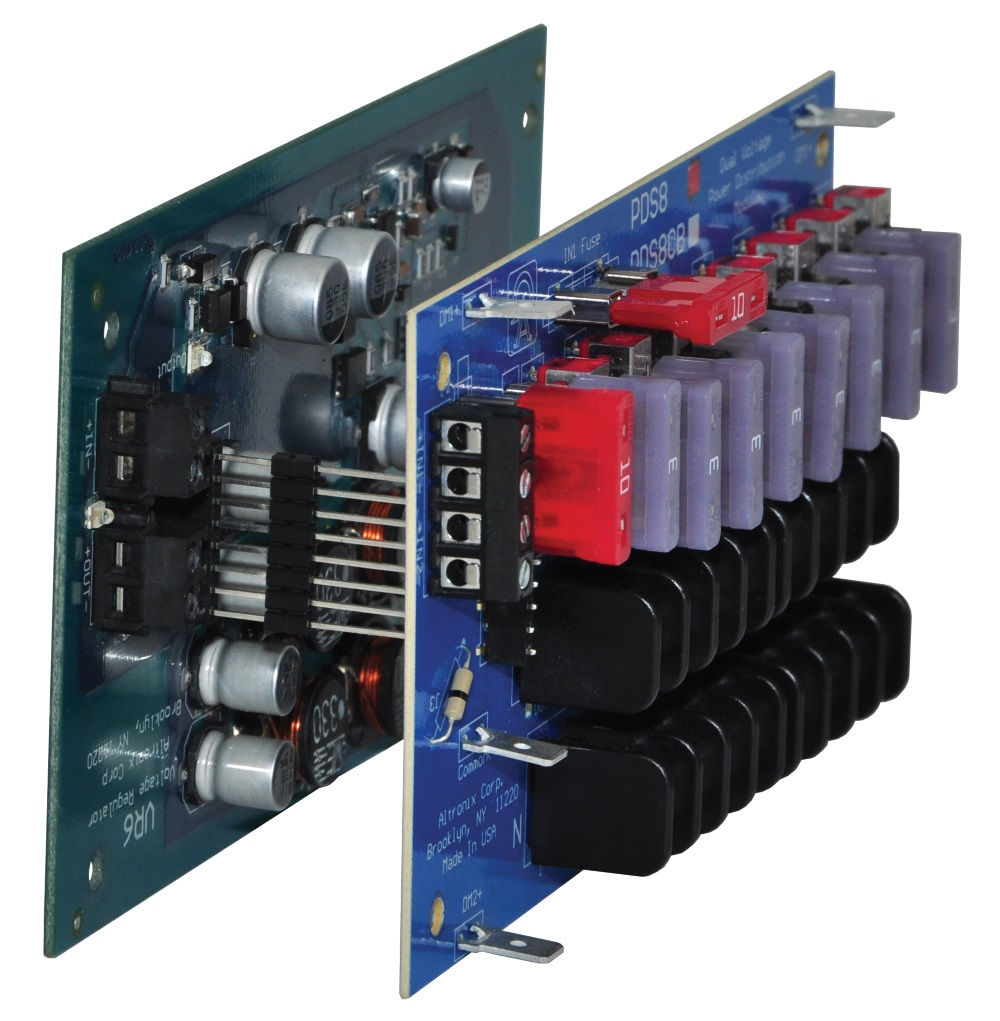 Altronix's VR6 voltage regulator and PDS8 dual input power distribution modules are now UL listed.