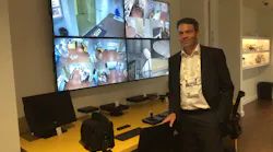 Axis VP Americas Fredrik Nilsson helped open the Dallas Axis Experience Center at ASIS 2017 on Tuesday.