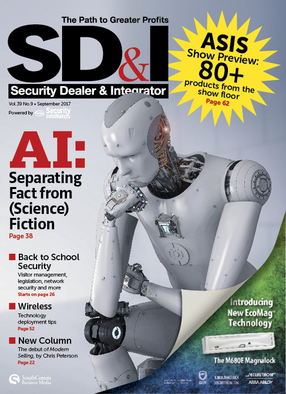 SD&I Sept. 2017 Cover Story: AI - Separating Fact from (Science) Fiction