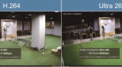 A comparison between H.264 and Ultra 265. A comparison between H.264 and Ultra 265.