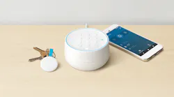 The Nest Secure alarm system starter pack includes an all-in-one security base that provides the alarm, keypad and a motion sensor; a sensor that detects both motion and open or close movement; and a fob that can attach to a keychain for arm/disarm functionality.