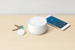 The Nest Secure alarm system starter pack includes an all-in-one security base that provides the alarm, keypad and a motion sensor; a sensor that detects both motion and open or close movement; and a fob that can attach to a keychain for arm/disarm functionality.