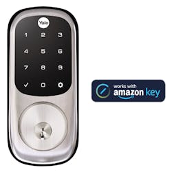 Yale's Assure Lock Touchscreen is compatible with Amazon Key. Yale's Assure Lock Touchscreen is compatible with Amazon Key.