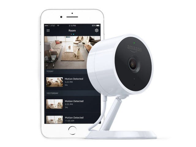 Amazon on Wednesday launched its first DIY home security products as it officially released the new Amazon Cloud Cam, pictured above, and Amazon Key service.
