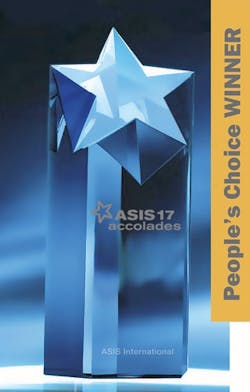 Attendees at ASIS 2017 voted Pelco&apos;s VideoXpert Professional Video Management System an ASIS Accolades People&rsquo;s Choice Award winner.
