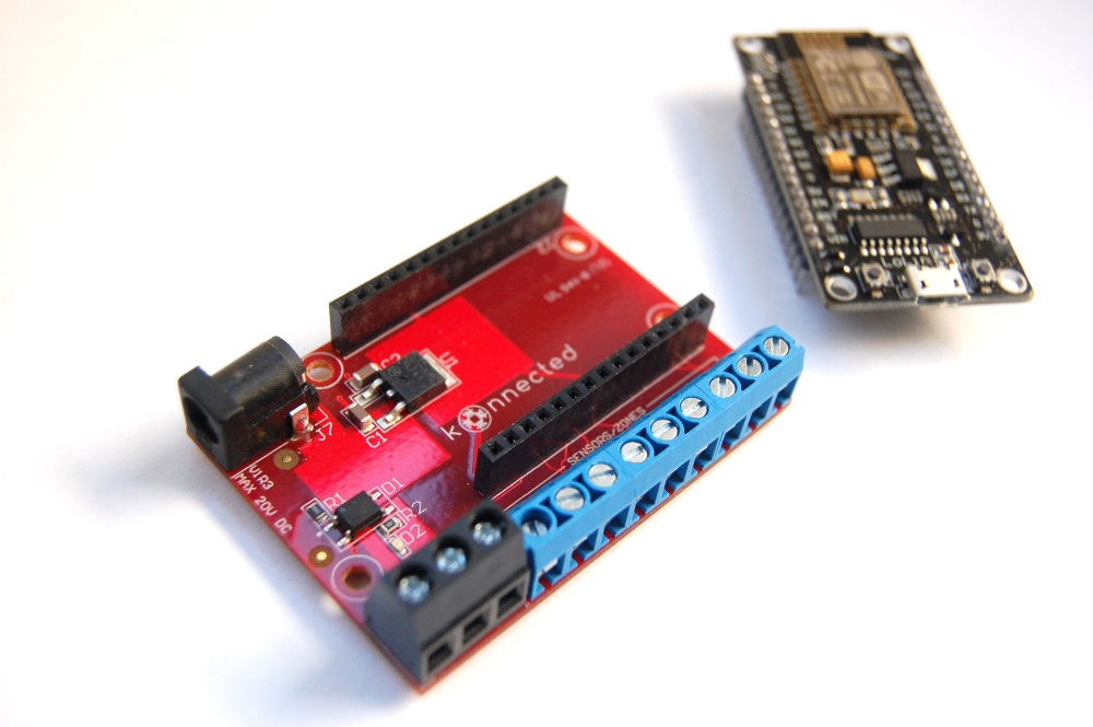 The Konnected Alarm Panel, pictured above, allows consumers to convert their existing wired alarm systems into a true smart home solution.