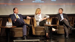 A lively discussion related to disruption and innovation in the security industry took place at SIA&apos;s Securing New Ground conference recently at the Edison Ballroom in New York. Panel members for this session included (L-R) Christopher Zenaty, VP Sales Hikvision, Laurie Aaron, VP Sales and Business Development for WaveLynx Technologies and Jay Darfler, SVP, Emerging Markets and Innovation for ADT Security Services.