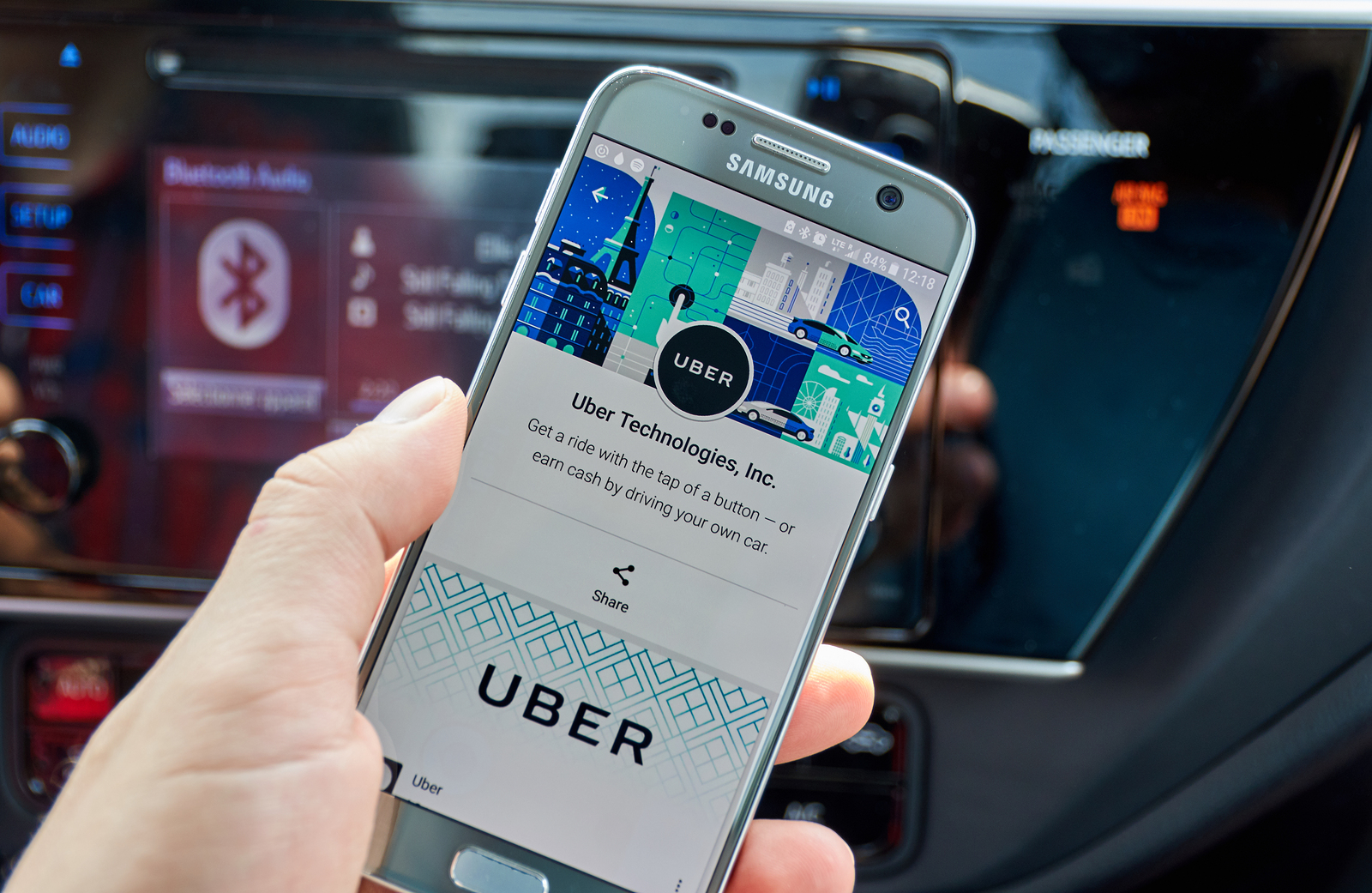 Popular services like Uber have the ability to utilize location-based services through the use of an app.