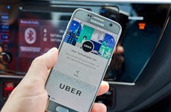 Popular services like Uber have the ability to utilize location-based services through the use of an app. Popular services like Uber have the ability to utilize location-based services through the use of an app.