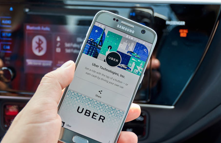 Popular services like Uber have the ability to utilize location-based services through the use of an app.