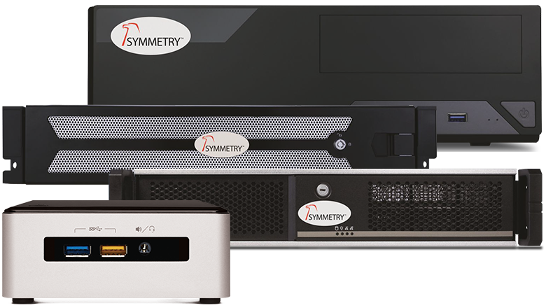 Symmetry Network Video Recorders come pre-installed with Symmetry CompleteView video management software to simplify and shorten initial setup.