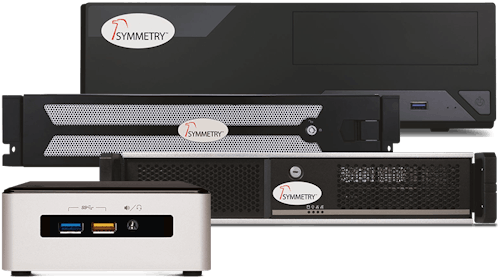 Symmetry Network Video Recorders come pre-installed with Symmetry CompleteView video management software to simplify and shorten initial setup.