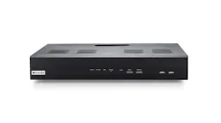 The AV NVR offers the choice of 8 or 16 channel models (one channel = one camera sensor), each with built in PoE network switch, customer-replaceable hard drives, and Arecont Vision GUI interface.