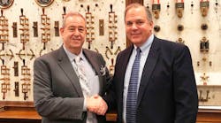(left) Ralph W. Sevinor, president of Wayne Alarm Systems, and Donald Martini, president of Lexington Alarm Systems. (Photo: Business Wire).