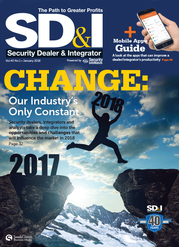 SD&I cover story January 2018: Security dealers, integrators and analysts take a deep dive into the opportunities and challenges that will influence the market in 2018.