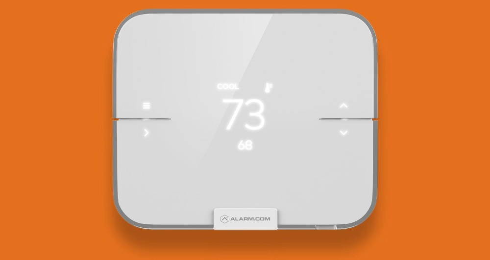 Alarm.com's new smart thermostat that can uniquely protect property owners against costly home emergencies including HVAC failures, floods, water damage, and mold.