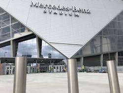 Vehicle access control equipment from Delta Scientific was recently deployed to protect the new Mercedes-Benz Stadium in Atlanta. Vehicle access control equipment from Delta Scientific was recently deployed to protect the new Mercedes-Benz Stadium in Atlanta.