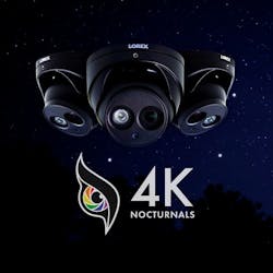 These &apos;Nocturnal&apos; cameras, named because of their impressive night vision, all-black metal exteriors and extreme temperature tolerance, are available in both bullet and dome models. Select models also come with built-in microphones for listen-in audio monitoring or motorized zoom lenses that allow the camera to zoom in and out for the perfect field of view.