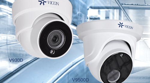 The V930D and V9500D Series are turret, or &ldquo;eyeball,&rdquo; cameras featuring H.264/H.265 compression, wide-dynamic-range, IR LEDs and low-light capabilities. They can be surface, wall or ceiling mounted, are suitable for indoor and outdoor use, and offer extreme ease-of-installation and adjustment due to their innovative form factor.