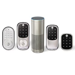 The Yale Real Living Assure Lock with Zigbee connects directly to Amazon Echo Plus for Alexa compatibility, no additional hub or apps required. The Yale Real Living Assure Lock with Zigbee connects directly to Amazon Echo Plus for Alexa compatibility, no additional hub or apps required.