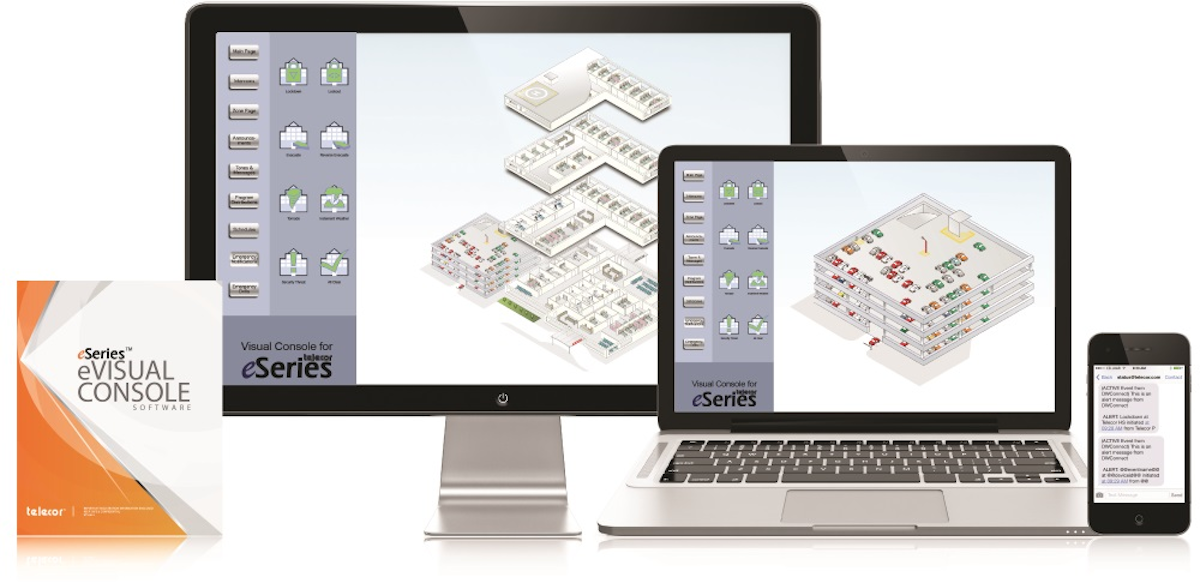 Telecor S Visual Console For Eseries Graphical User Interface From Telecor Security Info Watch