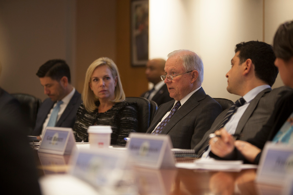 U.S. Secretary of Education Betsy DeVos today convened an organizational meeting of the Federal Commission on School Safety. This was the first meeting among principal members with jurisdiction over school safety issues including Secretary DeVos, Attorney General Jeff Sessions, Secretary of Health and Human Services Alex Azar and Secretary of Homeland Security Kirstjen Nielsen.