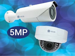 Vicon has added 5 MP models to its V940 camera line, which includes both dome and bullet style cameras.