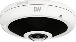 MEGApix&circledR; Pano&trade; 360&deg; view outdoor fisheye IP cameras with IR monitor an entire room with a single camera, providing the ultimate ROI. The 2.1mm fisheye lens provides edge-to-edge image clarity. The 9MP sensor produces real-time 30fps panoramic images in an IP66 vandal resistant discrete housing. The camera is optimized to work with the DW Spectrum&circledR; IPVMS dewarping feature.
